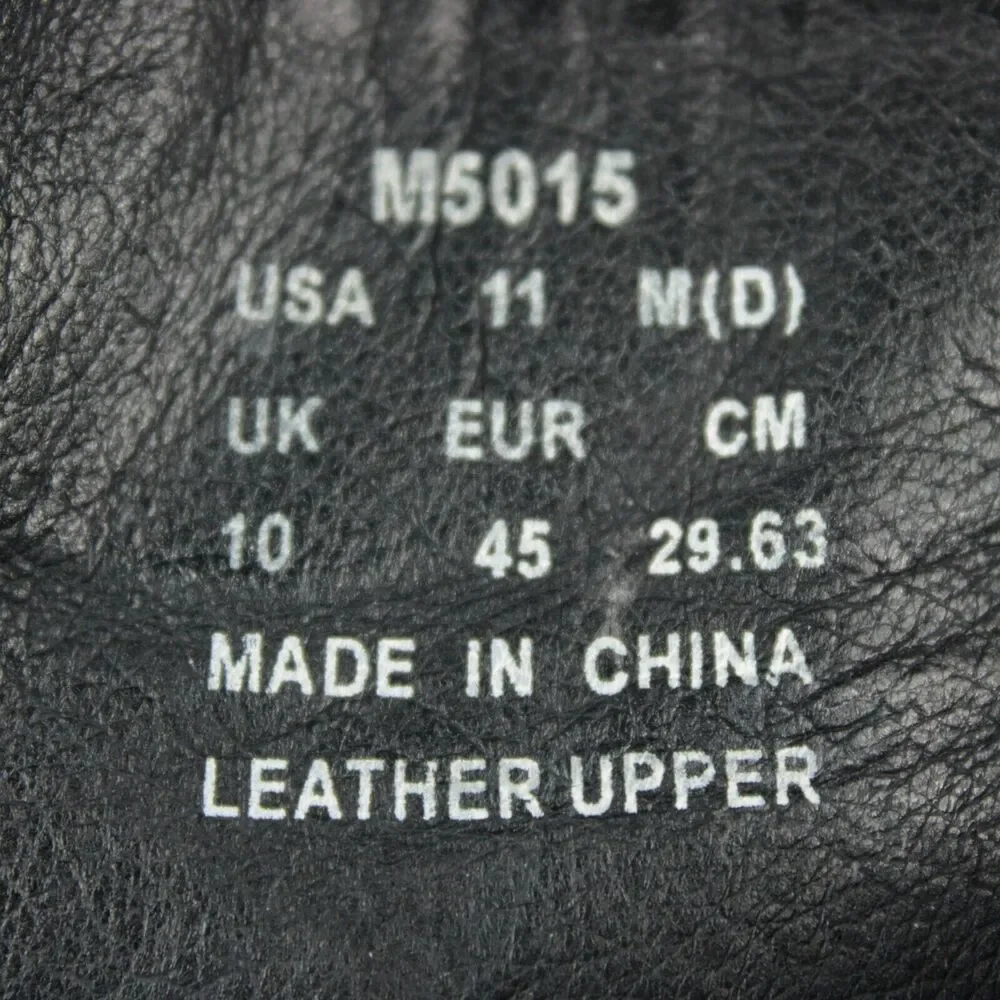 Propet Leather Slip On Shoes Mens 11 Black Comfort Walking